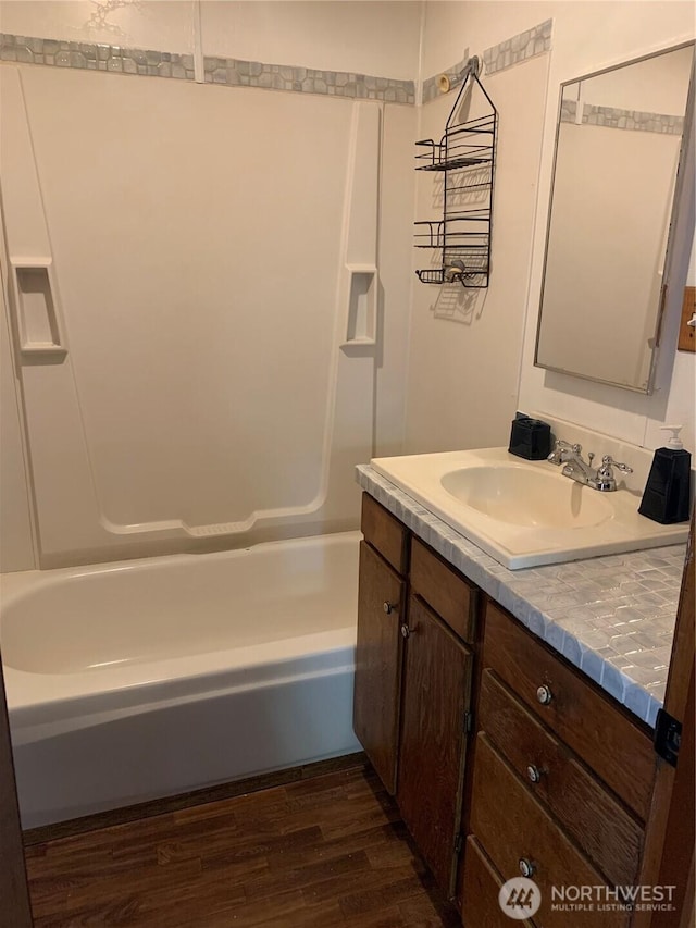 111 3rd St, Port Hadlock, WA 98339 - bathroom with wood finished floors and vanity