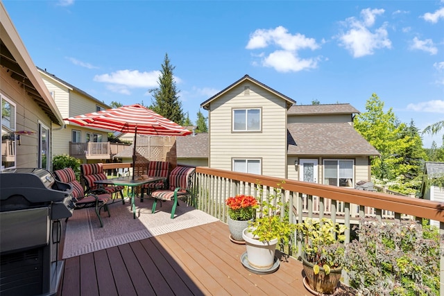 9619 Windswept Ln NW, Silverdale, WA 98383 - deck with grilling area and outdoor dining space