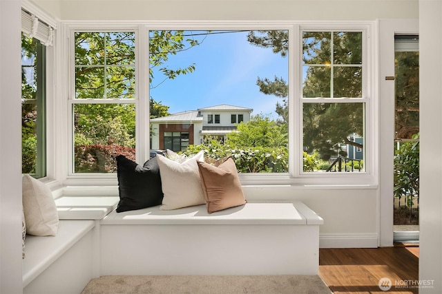 view of sunroom