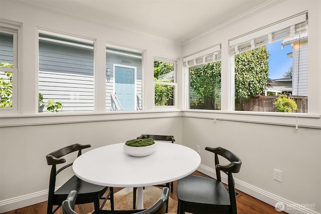 view of sunroom