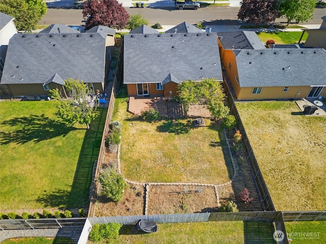 view from above of property