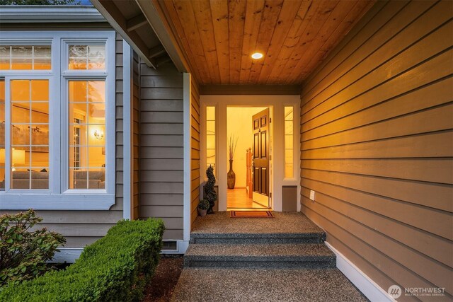 view of entrance to property
