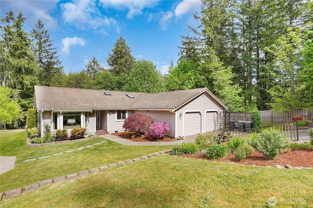1120 Maple Valley Rd SW, Olympia, WA 98512 - ranch-style home with a garage and a tile roof