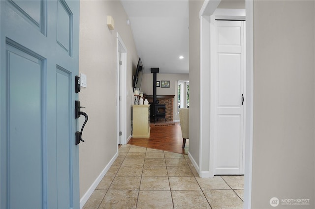 1120 Maple Valley Rd SW, Olympia, WA 98512 - corridor featuring baseboards and recessed lighting