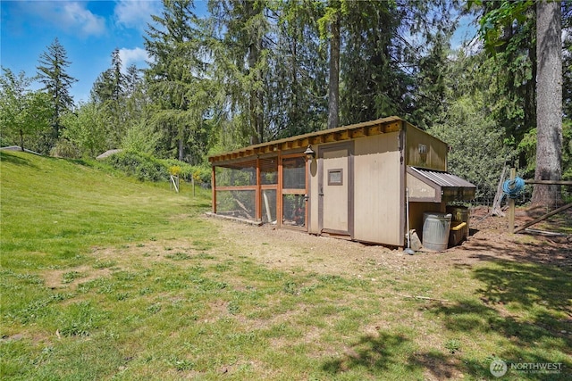 1120 Maple Valley Rd SW, Olympia, WA 98512 - view of poultry coop featuring a lawn