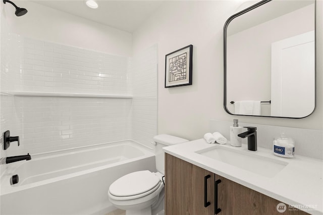 1911C N 120th St, Seattle, WA 98133 - full bath with toilet, vanity, and bathing tub / shower combination