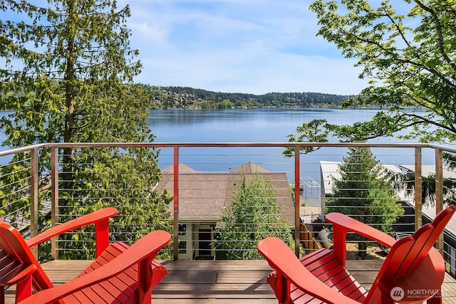 1624 Mallard Ln, Bellevue, WA 98008 - balcony with a water view