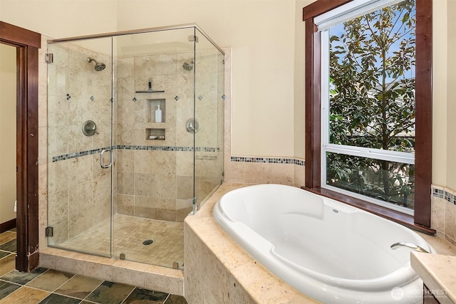 1624 Mallard Ln, Bellevue, WA 98008 - bathroom with a garden tub and a shower stall