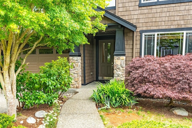 15927 35th Dr SE, Bothell, WA 98012 - property entrance featuring stone siding