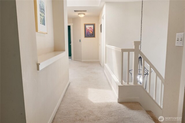 15927 35th Dr SE, Bothell, WA 98012 - hallway with carpet flooring and an upstairs landing