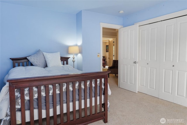 15927 35th Dr SE, Bothell, WA 98012 - bedroom with light colored carpet and a closet