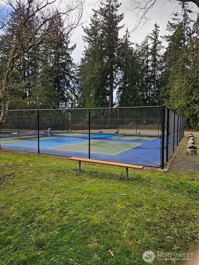21843 SE Crest Ln SE, Yelm, WA 98597 - view of tennis court