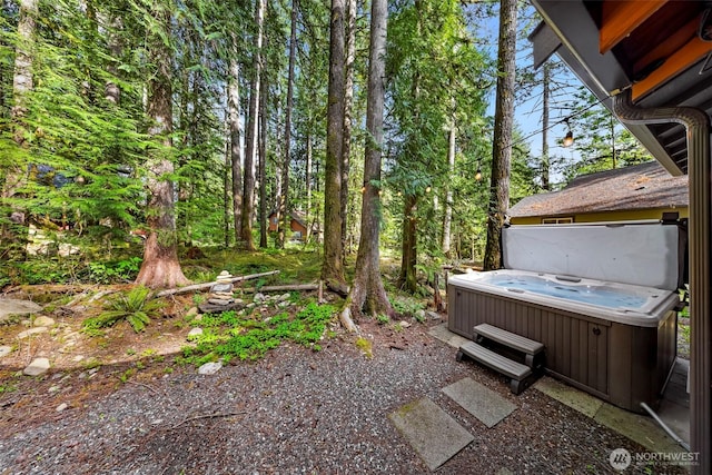 7468 Glacier Springs Dr, Deming, WA 98244 - view of yard featuring a hot tub