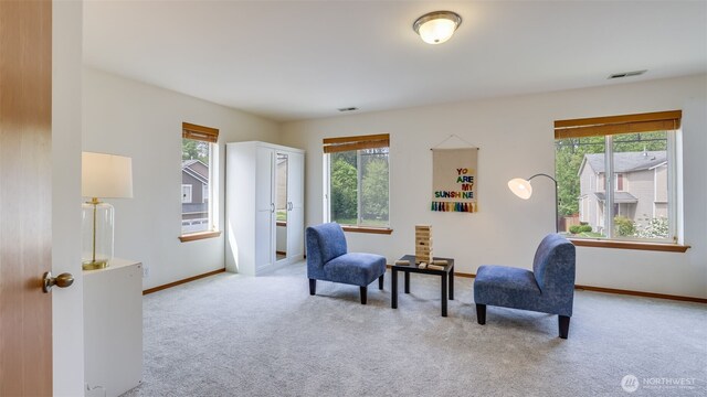 28843 213th Ct SE, Kent, WA 98042 - sitting room with healthy amount of natural light, carpet, and baseboards
