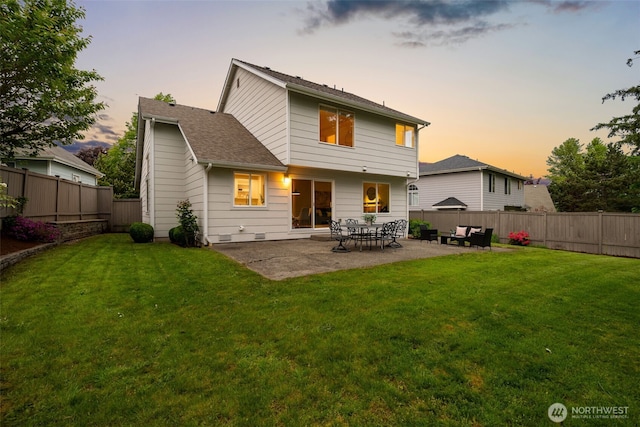 28132 24th Pl S, Federal Way, WA 98003 - back of house featuring a patio area and a shingled roof