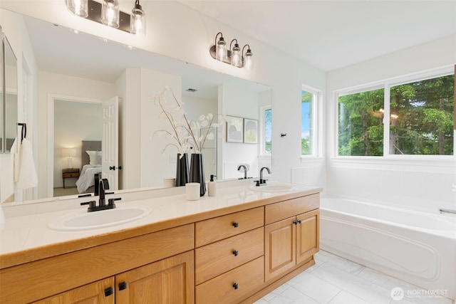 28132 24th Pl S, Federal Way, WA 98003 - full bath featuring a garden tub, ensuite bath, and double vanity