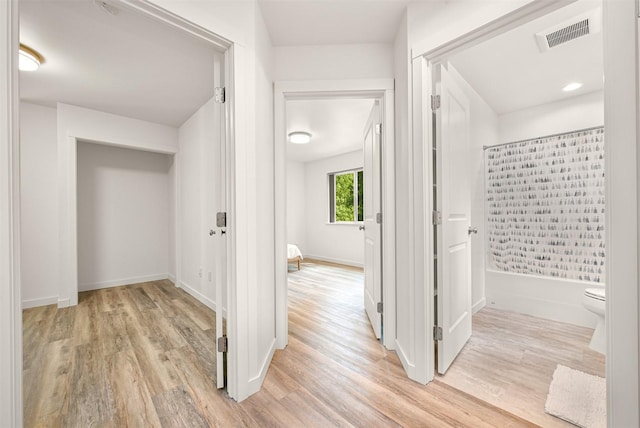132 Sudden Valley Dr, Bellingham, WA 98229 - hall with light wood-style floors and baseboards