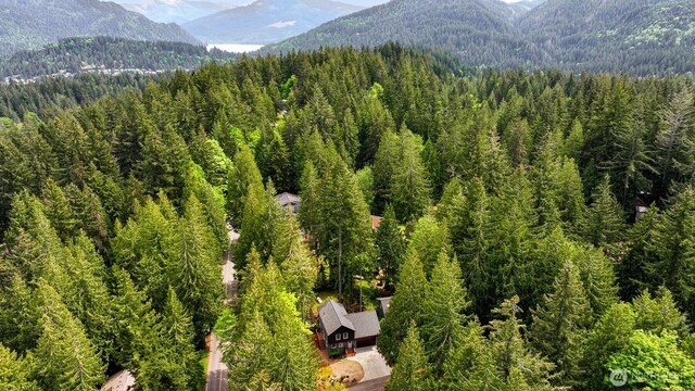 132 Sudden Valley Dr, Bellingham, WA 98229 - drone / aerial view of a forest and a mountainous background