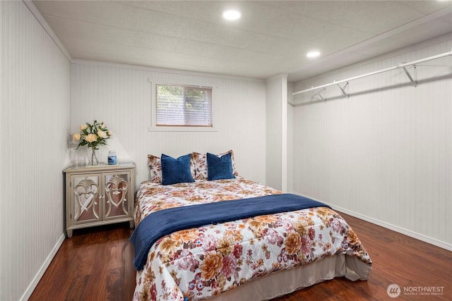 1921 208th St E Unit 9, Spanaway, WA 98387 - bedroom featuring wood finished floors, baseboards, recessed lighting, and ornamental molding