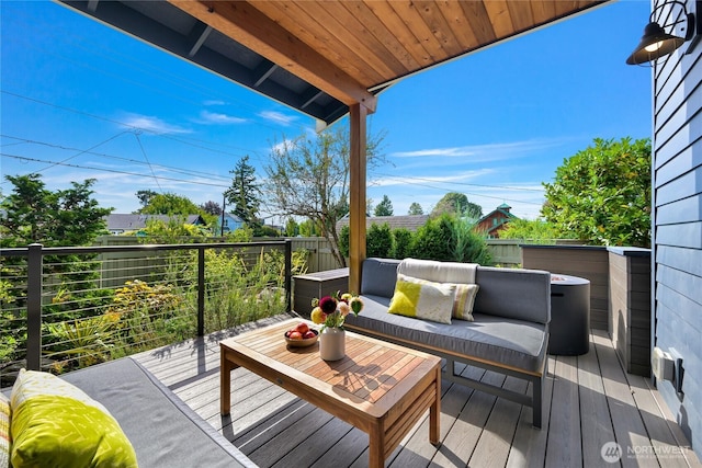 2518 S Park Dr, Bellingham, WA 98225 - wooden terrace with outdoor lounge area