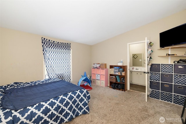 486 Justus Rd, Cinebar, WA 98533 - bedroom with carpet flooring and lofted ceiling