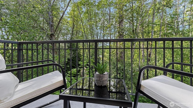 view of balcony