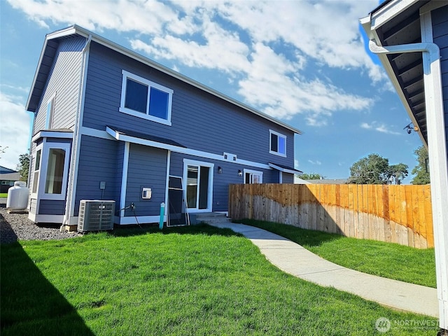 408-410 E 4th St, Warden, WA 98857 - rear view of property with central AC unit