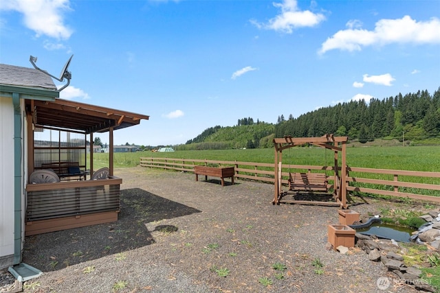 154 Mossyrock Rd W Unit 5, Mossyrock, WA 98564 - view of yard featuring a wooded view and a view of rural / pastoral area
