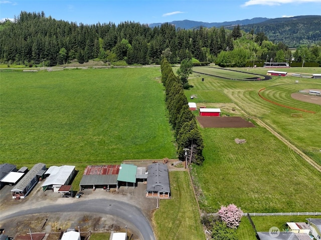 154 Mossyrock Rd W Unit 5, Mossyrock, WA 98564 - bird's eye view of a forest and mountains