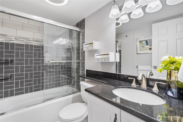 14651 NE 40th St Unit C4, Bellevue, WA 98007 - full bath with toilet, vanity, and combined bath / shower with glass door