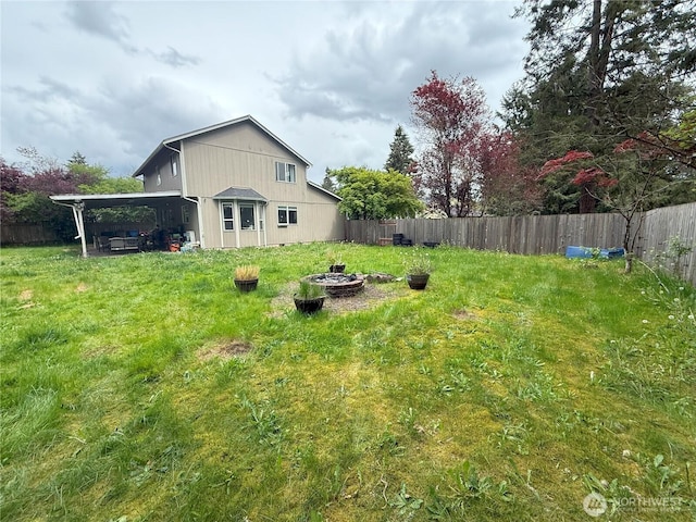 21614 82nd Avenue Ct E, Spanaway, WA 68718 - rear view of property with a fire pit