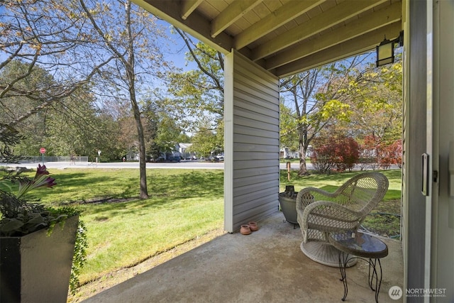 view of sunroom / solarium