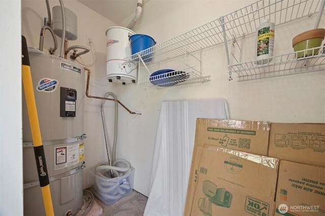 utilities featuring electric water heater