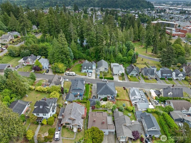 1250 N Broadway St, Aberdeen, WA 98520 - aerial view of property and surrounding area with nearby suburban area