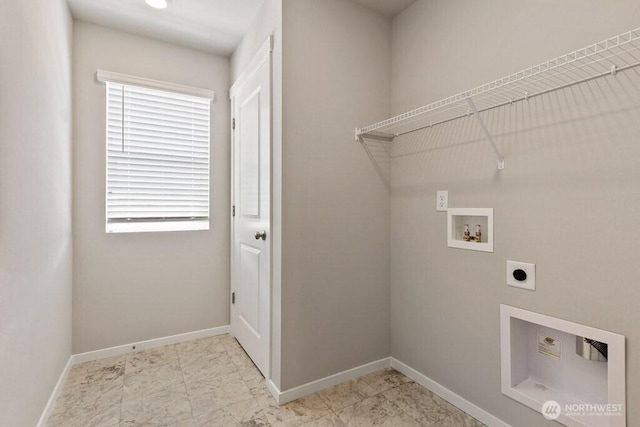 28203 74th Dr NW Unit 82, Stanwood, WA 98292 - laundry area with hookup for an electric dryer, hookup for a washing machine, and baseboards