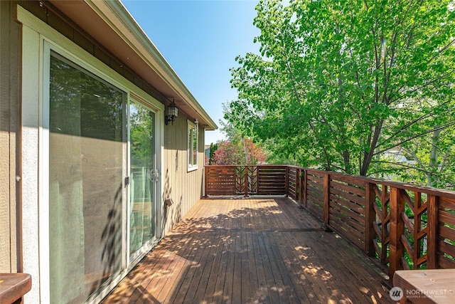 view of wooden terrace