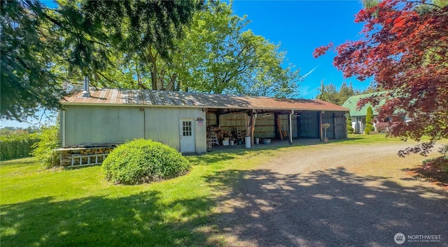 view of stable