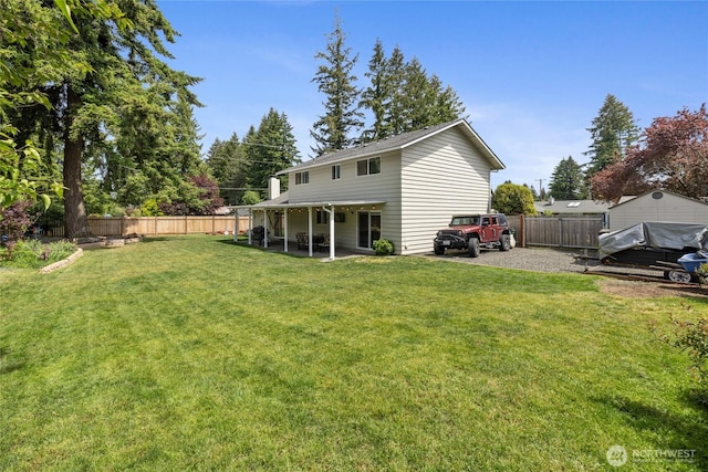 2505 Angela St SE, Lacey, WA 98503 - rear view of house with a patio area