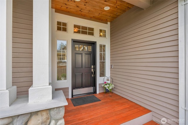 1401 241st St SE, Bothell, WA 98021 - doorway to property featuring covered porch