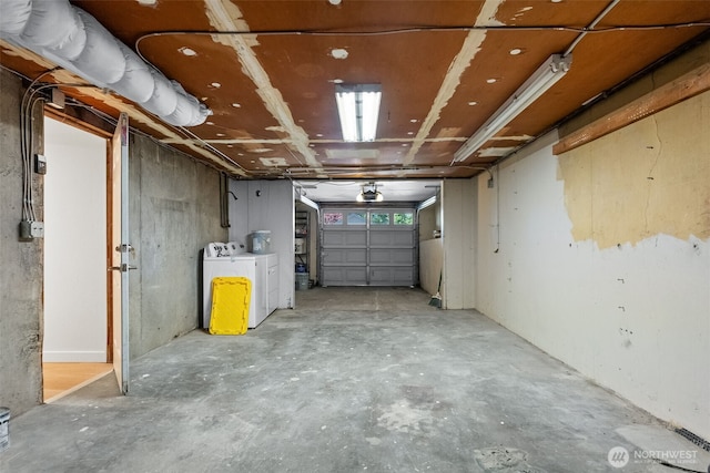 354 Summit Ave, Fircrest, WA 98466 - garage with independent washer and dryer
