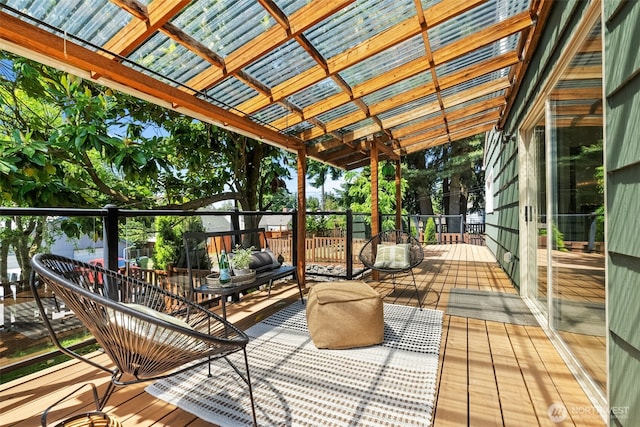 354 Summit Ave, Fircrest, WA 98466 - view of wooden terrace