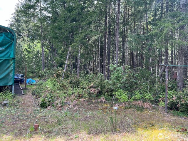 200 NE Tee Lake Pines Rd, Tahuya, WA 98588 - view of yard featuring a wooded view