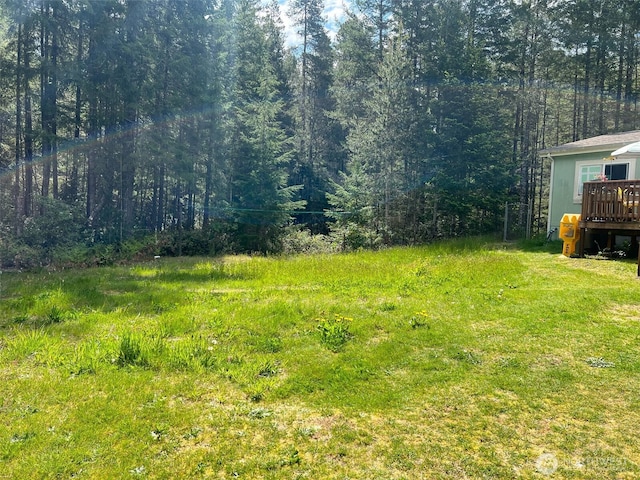 200 NE Tee Lake Pines Rd, Tahuya, WA 98588 - view of yard with a view of trees