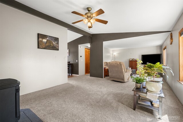 412 Algona Blvd S, Algona, WA 98001 - living room featuring ceiling fan and carpet