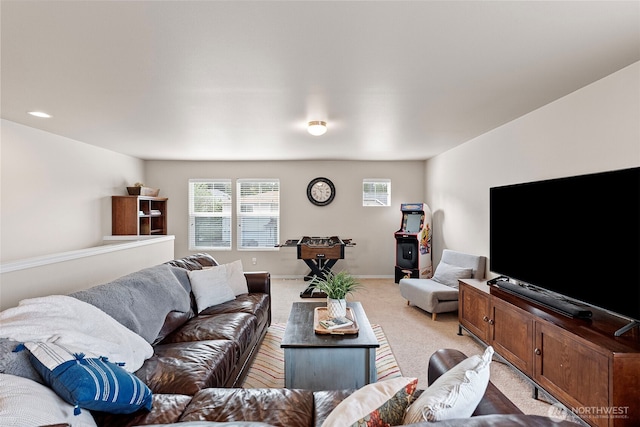 21032 Nordby Dr NW, Poulsbo, WA 98370 - living room with light carpet and baseboards