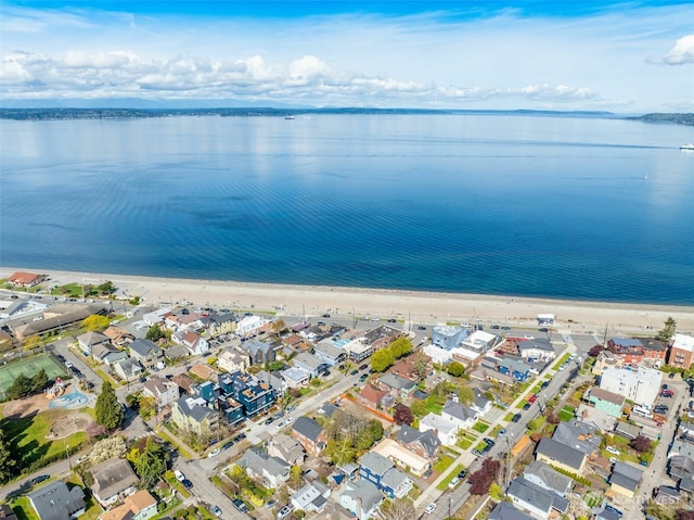 2630 58th Ave SW Unit 1-4, Seattle, WA 98116 - aerial view of property and surrounding area with a large body of water and nearby suburban area
