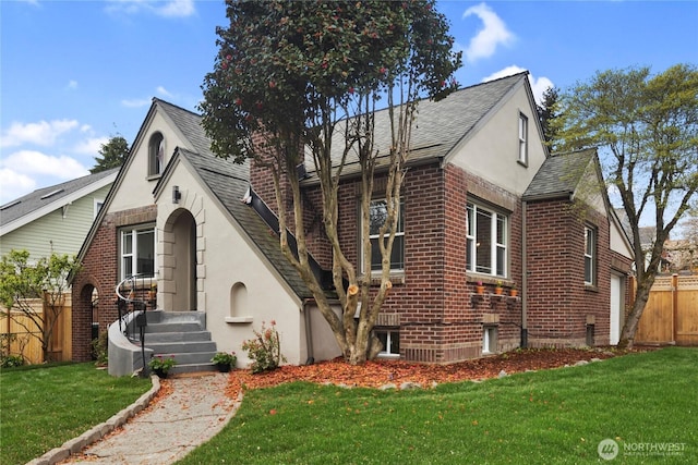 1602 NW 83rd St, Seattle, WA 98117 - view of front of property featuring roof with shingles, brick siding, and stucco siding