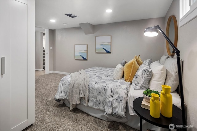 1602 NW 83rd St, Seattle, WA 98117 - carpeted bedroom with recessed lighting and baseboards