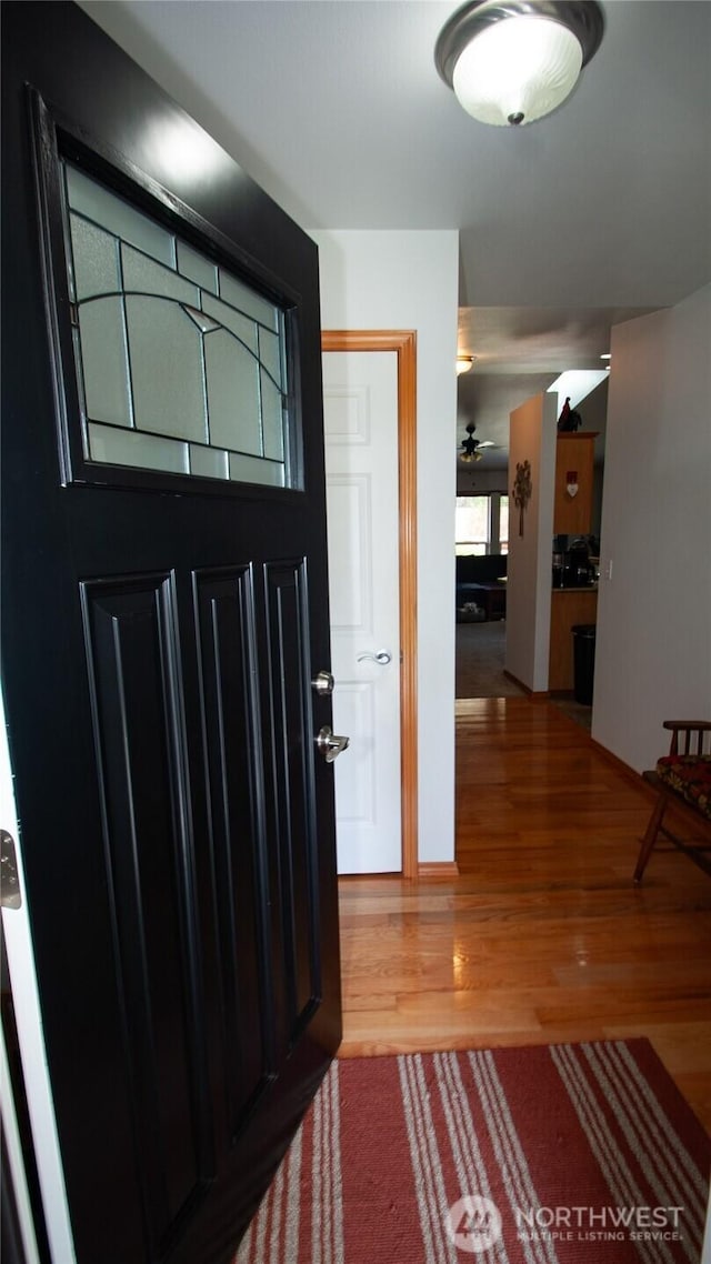 71 E N Bay Pl, Allyn, WA 98524 - foyer entrance with wood finished floors