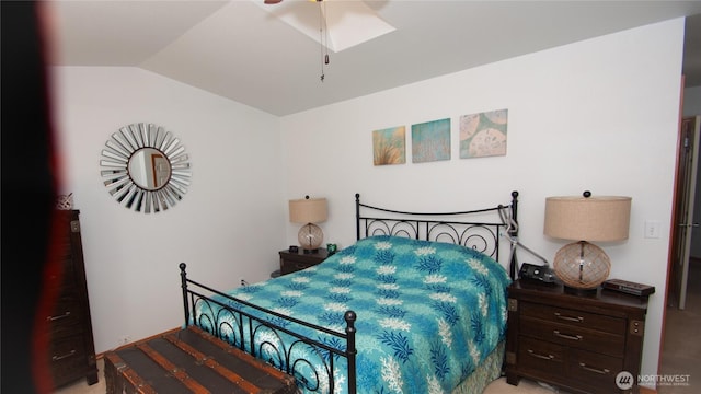 71 E N Bay Pl, Allyn, WA 98524 - bedroom featuring vaulted ceiling